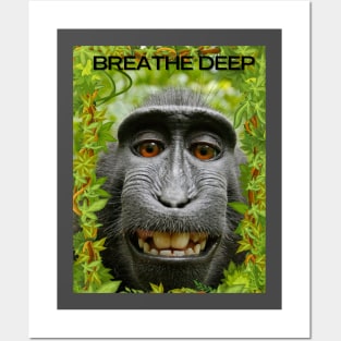 Breathe deep with chillin gorilla! Posters and Art